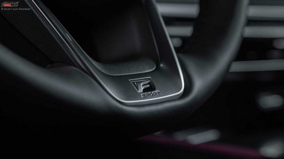 2023 Lexus RX 500h F Sport Weiß Lenkradplakette