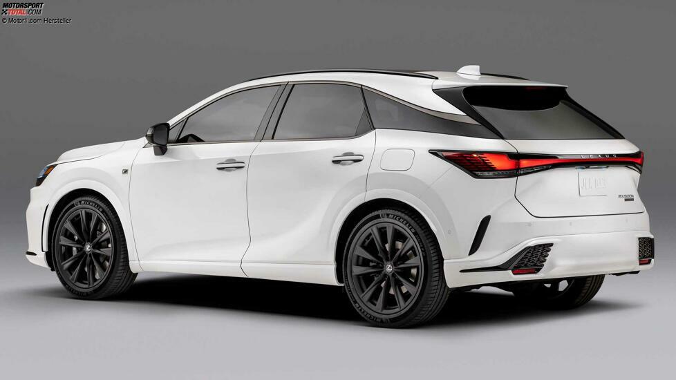 2023 Lexus RX 500h F Sport Weiß Hinterwinkel