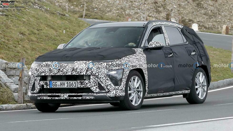 Hyundai Kona (2023) auf neuen Erlkönigfotos