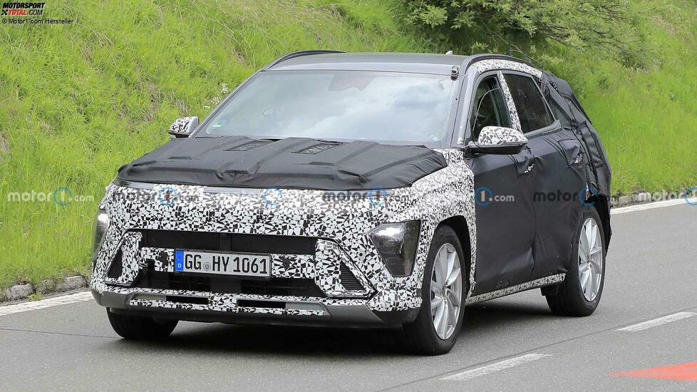 Hyundai Kona (2023) auf neuen Erlkönigfotos