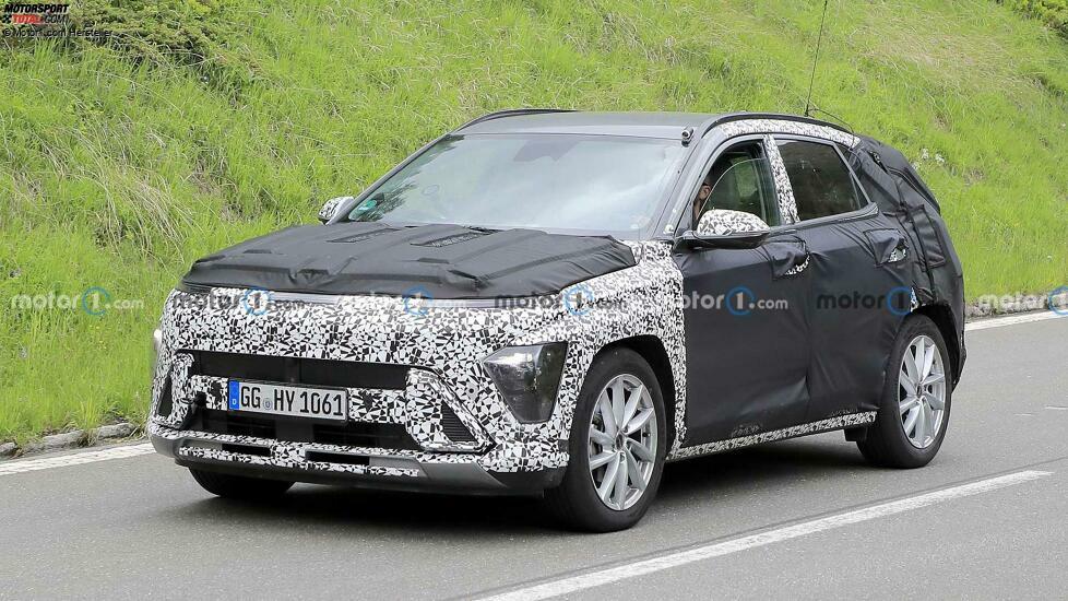 Hyundai Kona (2023) auf neuen Erlkönigfotos