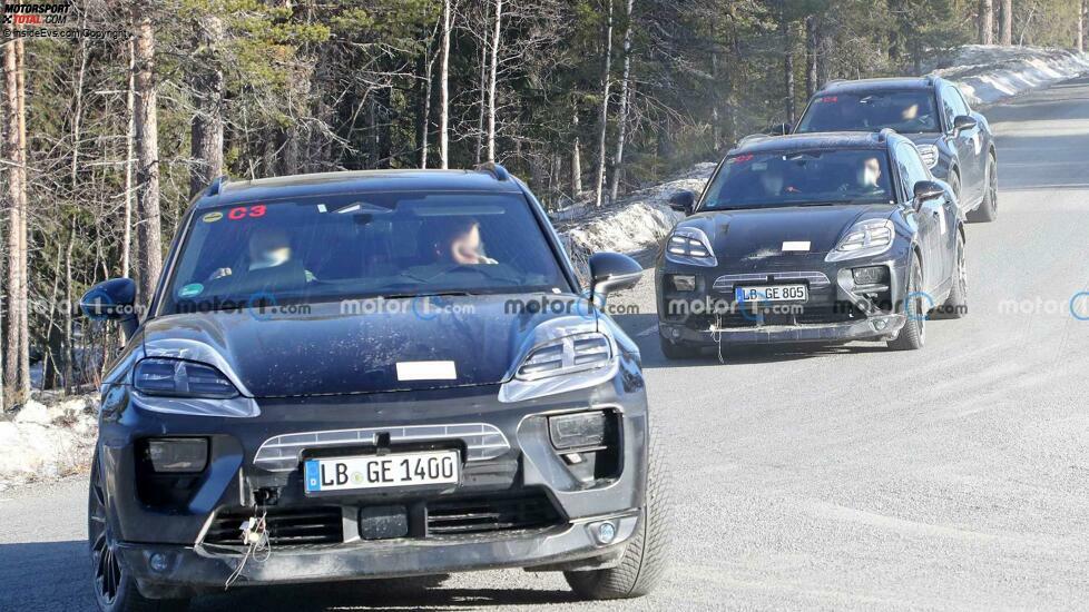 Porsche Macan EV auf neuen Erlkönigbildern