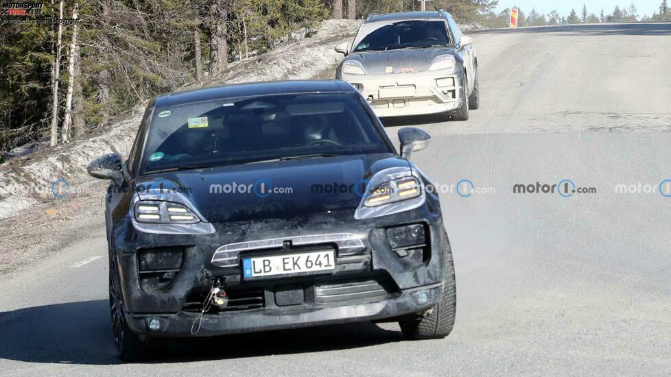 Porsche Macan EV auf neuen Erlkönigbildern