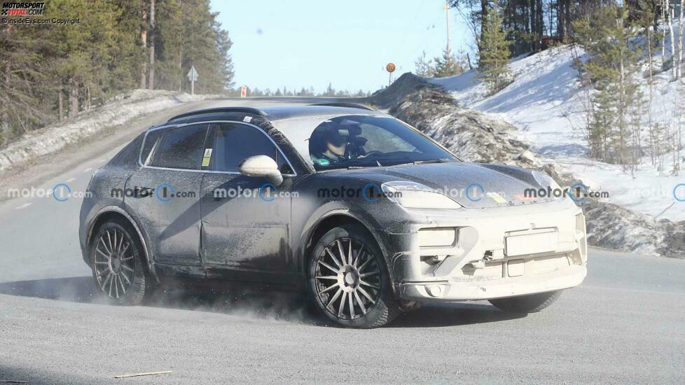 Porsche Macan EV auf neuen Erlkönigbildern