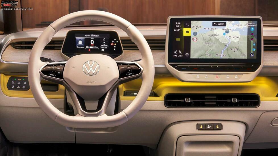 VW ID. Buzz in Limonengelb: Das Cockpit