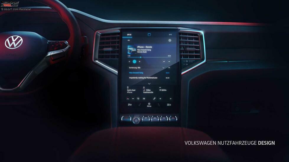 VW Amarok (2022) Infotainment Teaser