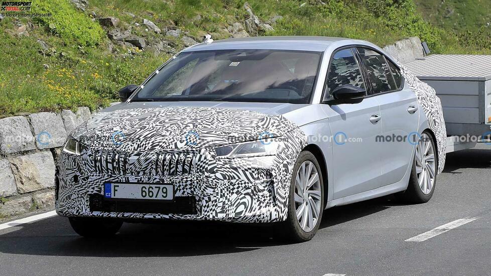 Skoda Octavia Facelift (2023) erstmals als Erlkönig