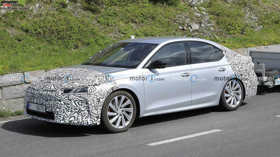 Skoda Octavia Facelift (2023) erstmals als Erlkönig