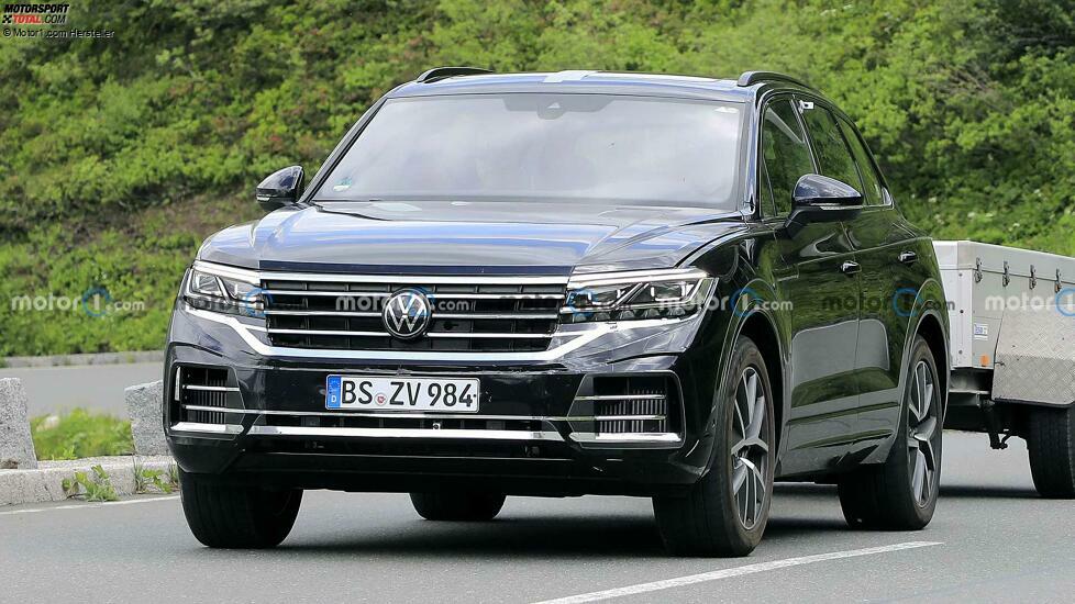 Volkswagen Touareg Facelift auf neuen Erlkönigfotos
