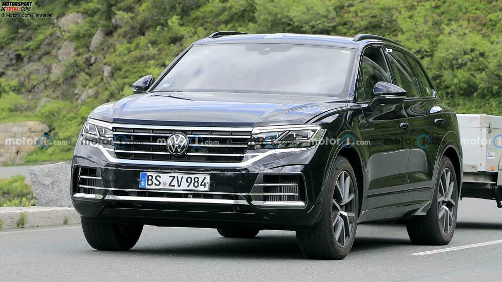 Volkswagen Touareg Facelift auf neuen Erlkönigfotos