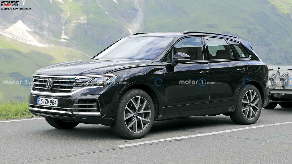 Volkswagen Touareg Facelift auf neuen Erlkönigfotos