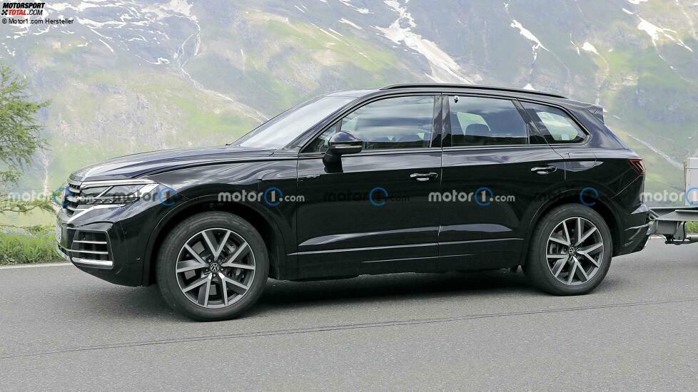Volkswagen Touareg Facelift auf neuen Erlkönigfotos