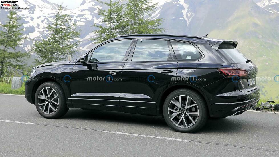 Volkswagen Touareg Facelift auf neuen Erlkönigfotos