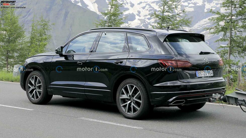 Volkswagen Touareg Facelift auf neuen Erlkönigfotos