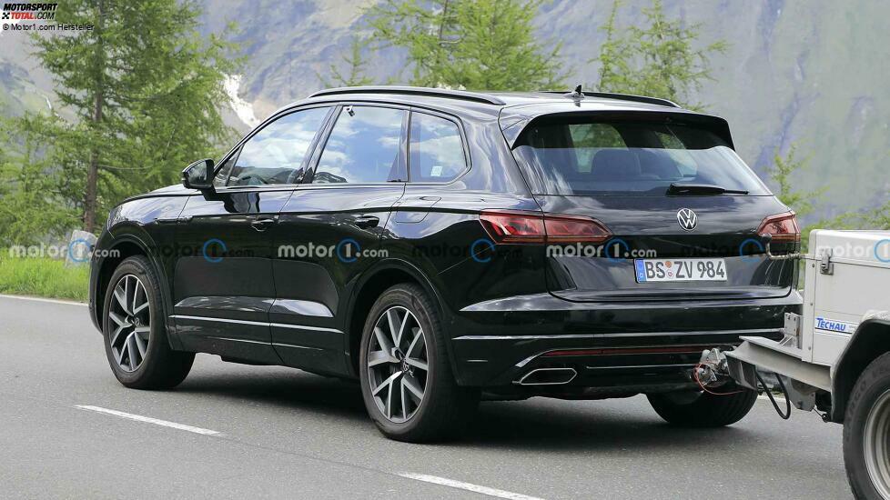 Volkswagen Touareg Facelift auf neuen Erlkönigfotos