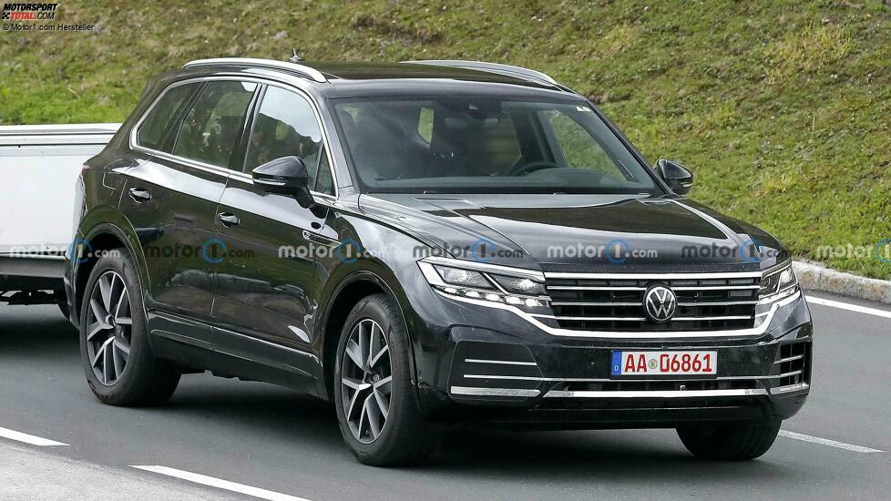 Volkswagen Touareg Facelift auf neuen Erlkönigfotos