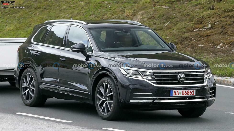 Volkswagen Touareg Facelift auf neuen Erlkönigfotos