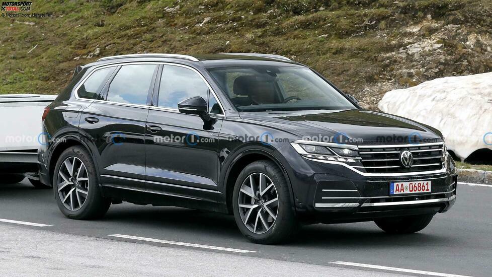 Volkswagen Touareg Facelift auf neuen Erlkönigfotos