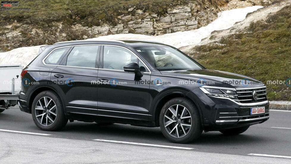 Volkswagen Touareg Facelift auf neuen Erlkönigfotos