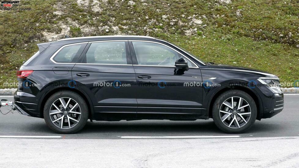 Volkswagen Touareg Facelift auf neuen Erlkönigfotos