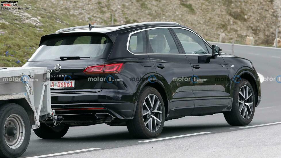 Volkswagen Touareg Facelift auf neuen Erlkönigfotos
