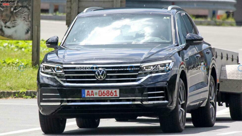 Volkswagen Touareg Facelift auf neuen Erlkönigfotos