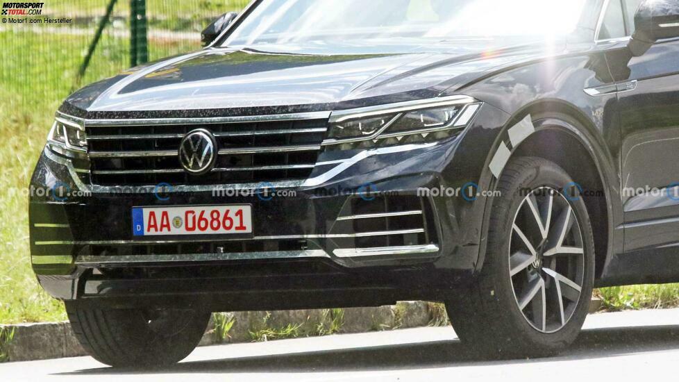 Volkswagen Touareg Facelift auf neuen Erlkönigfotos