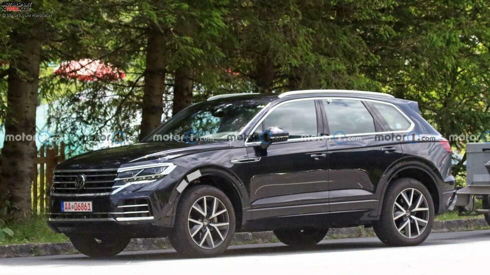Volkswagen Touareg Facelift auf neuen Erlkönigfotos