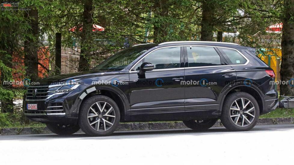 Volkswagen Touareg Facelift auf neuen Erlkönigfotos