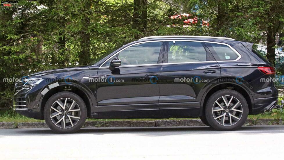 Volkswagen Touareg Facelift auf neuen Erlkönigfotos