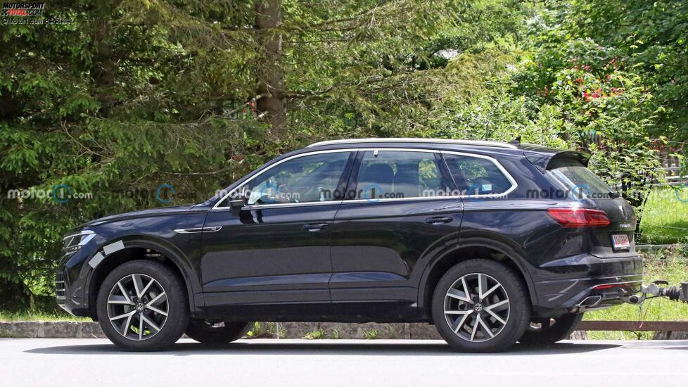 Volkswagen Touareg Facelift auf neuen Erlkönigfotos