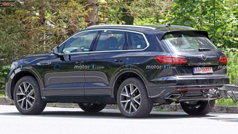 Volkswagen Touareg Facelift auf neuen Erlkönigfotos