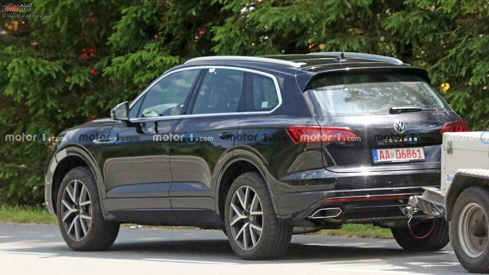 Volkswagen Touareg Facelift auf neuen Erlkönigfotos