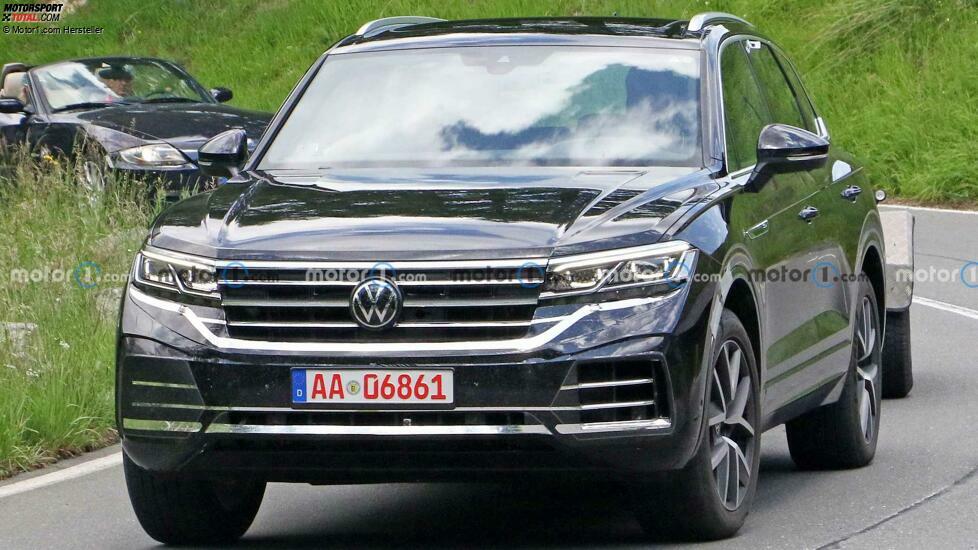Volkswagen Touareg Facelift auf neuen Erlkönigfotos