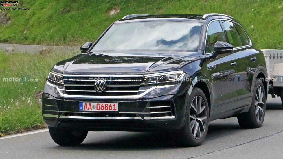 Volkswagen Touareg Facelift auf neuen Erlkönigfotos