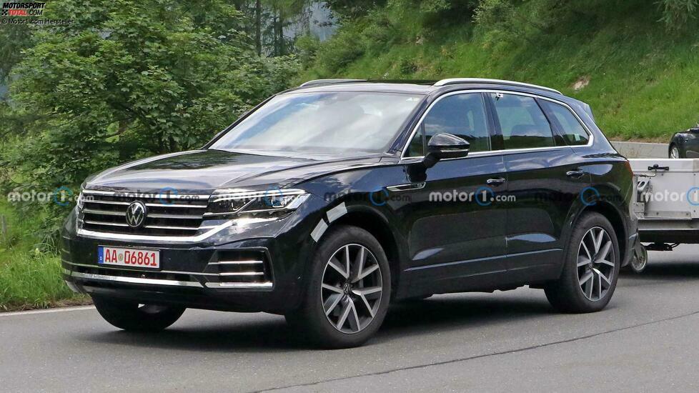 Volkswagen Touareg Facelift auf neuen Erlkönigfotos