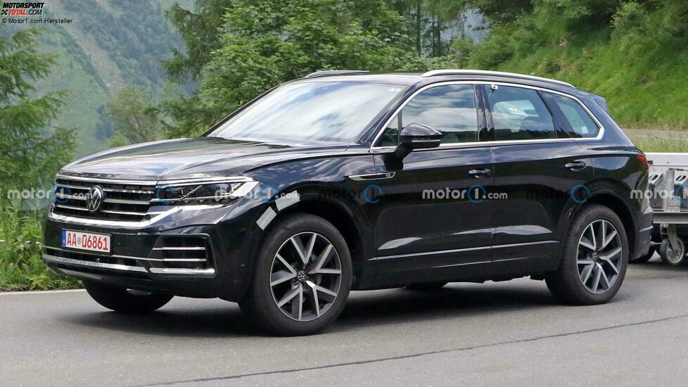 Volkswagen Touareg Facelift auf neuen Erlkönigfotos