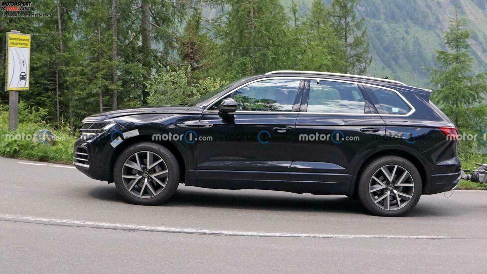 Volkswagen Touareg Facelift auf neuen Erlkönigfotos