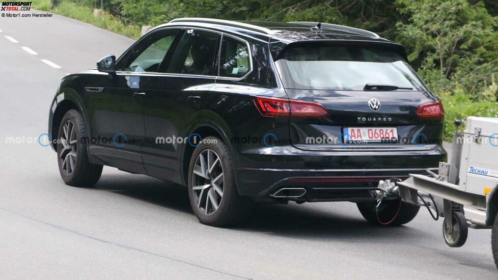 Volkswagen Touareg Facelift auf neuen Erlkönigfotos
