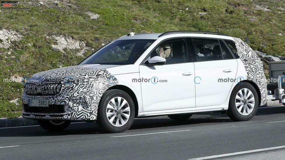 Skoda Kamiq (2022) mit Facelift als Erlkönig