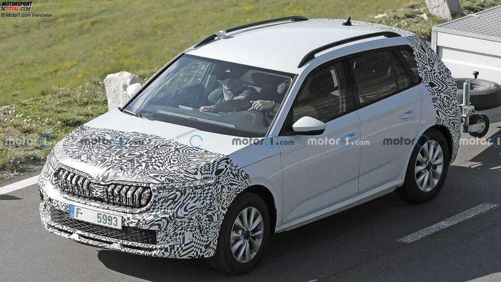 Skoda Kamiq (2022) mit Facelift als Erlkönig