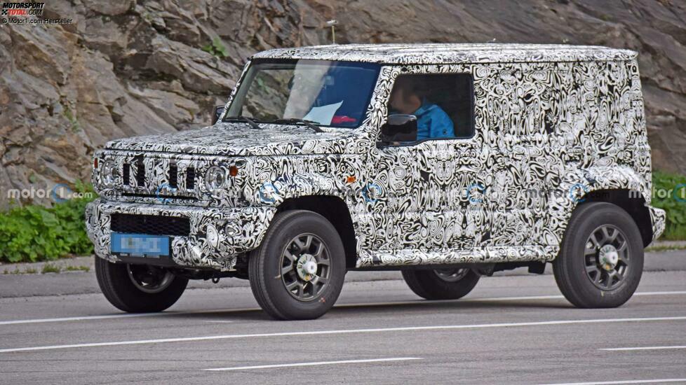Suzuki Jimny Fünftürer (2023) als Erlkönig
