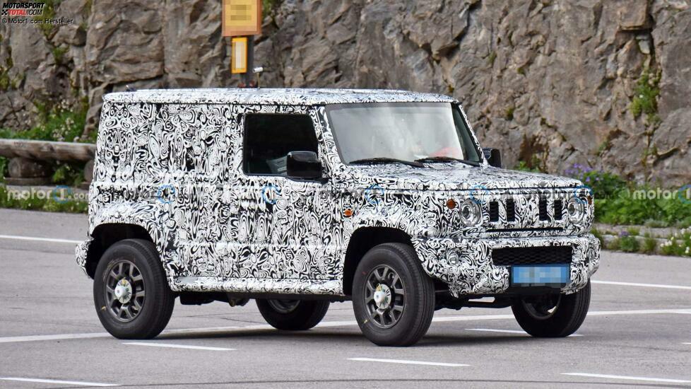 Suzuki Jimny Fünftürer (2023) als Erlkönig