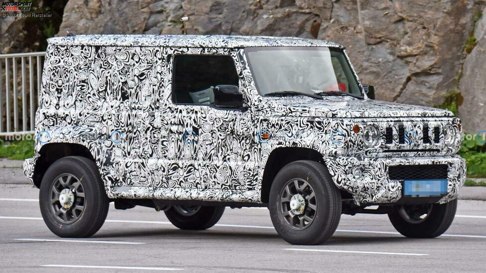 Suzuki Jimny Fünftürer (2023) als Erlkönig