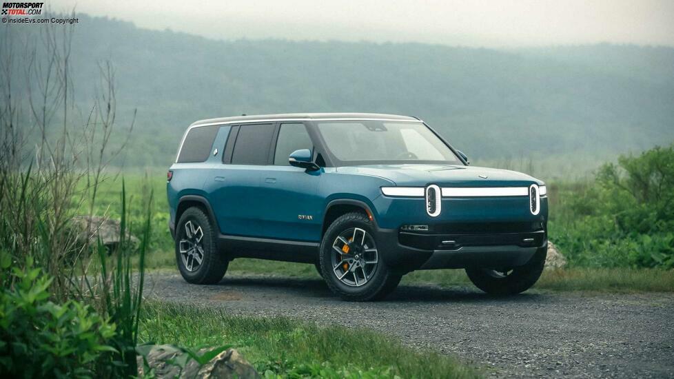 Rivian R1S in Rivian-Blau