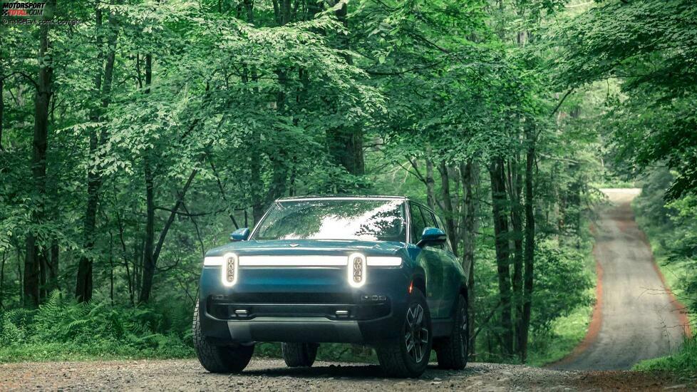 Rivian R1S in Rivian-Blau