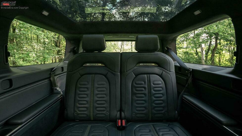 Rivian R1S: Die Sitze in der dritten Reihe