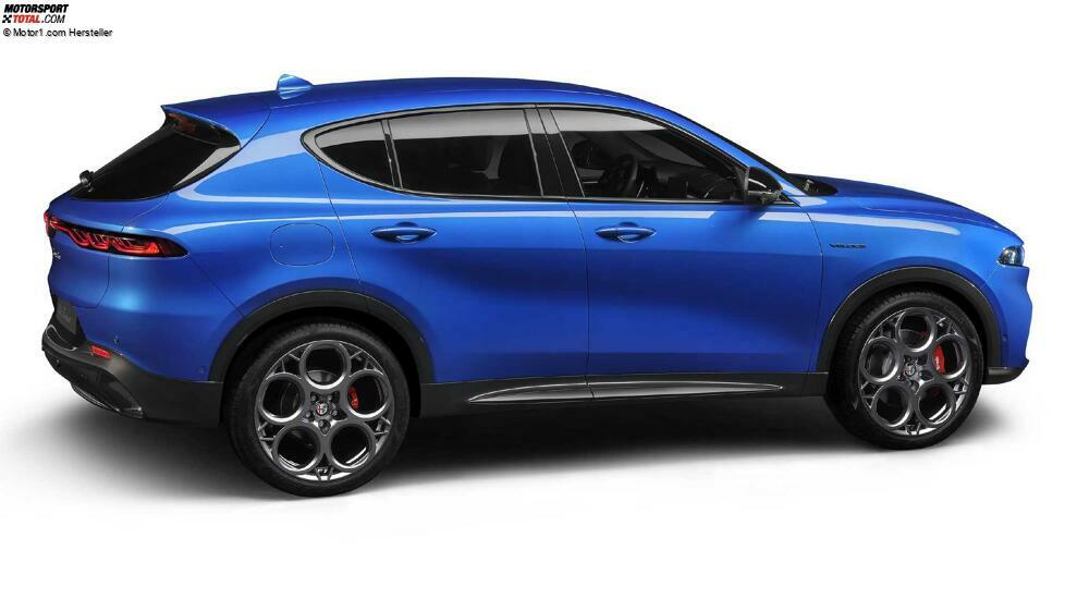 2023 Alfa Romeo Tonale Veloce Seite weißen Hintergrund