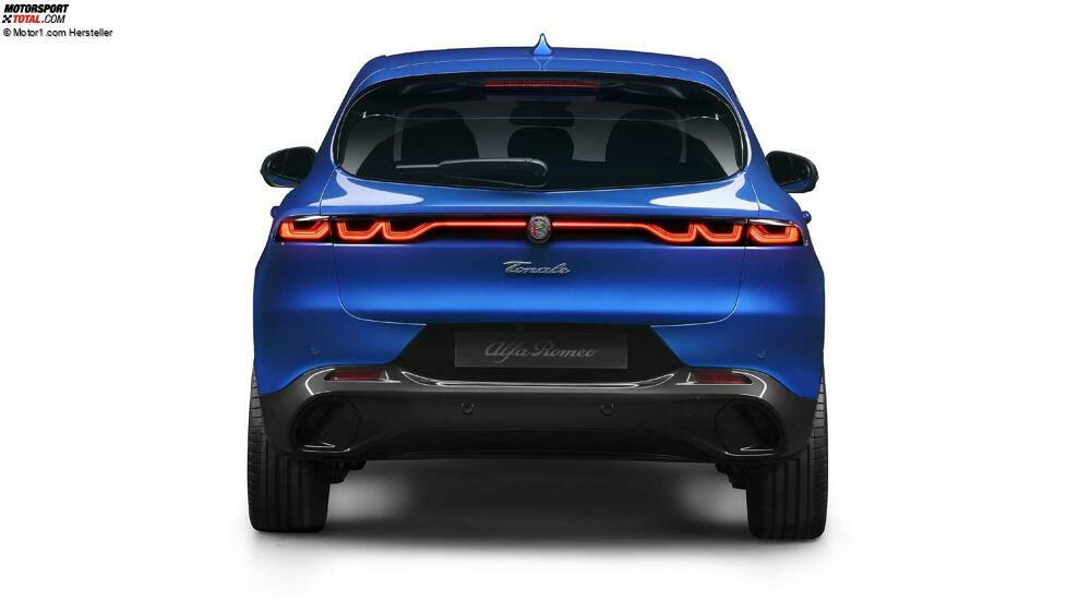 2023 Alfa Romeo Tonale Veloce zurück weißen Hintergrund
