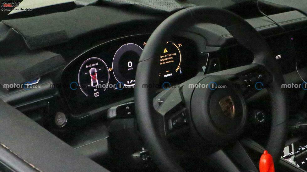 Porsche Macan EV Spionagefotos im Inneren